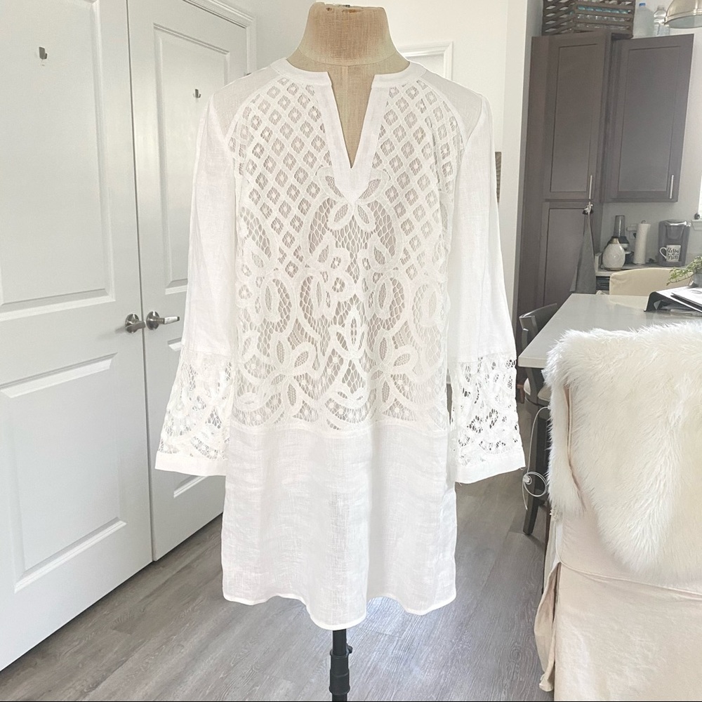 Chico’s Linen Lace Tunic